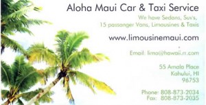 Aloha Maui Car and Taxi Service