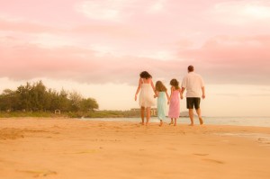 Maui Family Photographed on tThe Beach